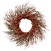 24 Inch Twig Harvest Wreath with Berries