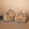 Assorted Light Up and Musical Wood Village with Moving Scene