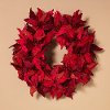 24 Inch Red Poinsettia Wreath