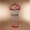60 Inch Metal Multi Color Holiday Street Sign
