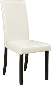 Transitional Ivory Dining Room Chair - Kimonte