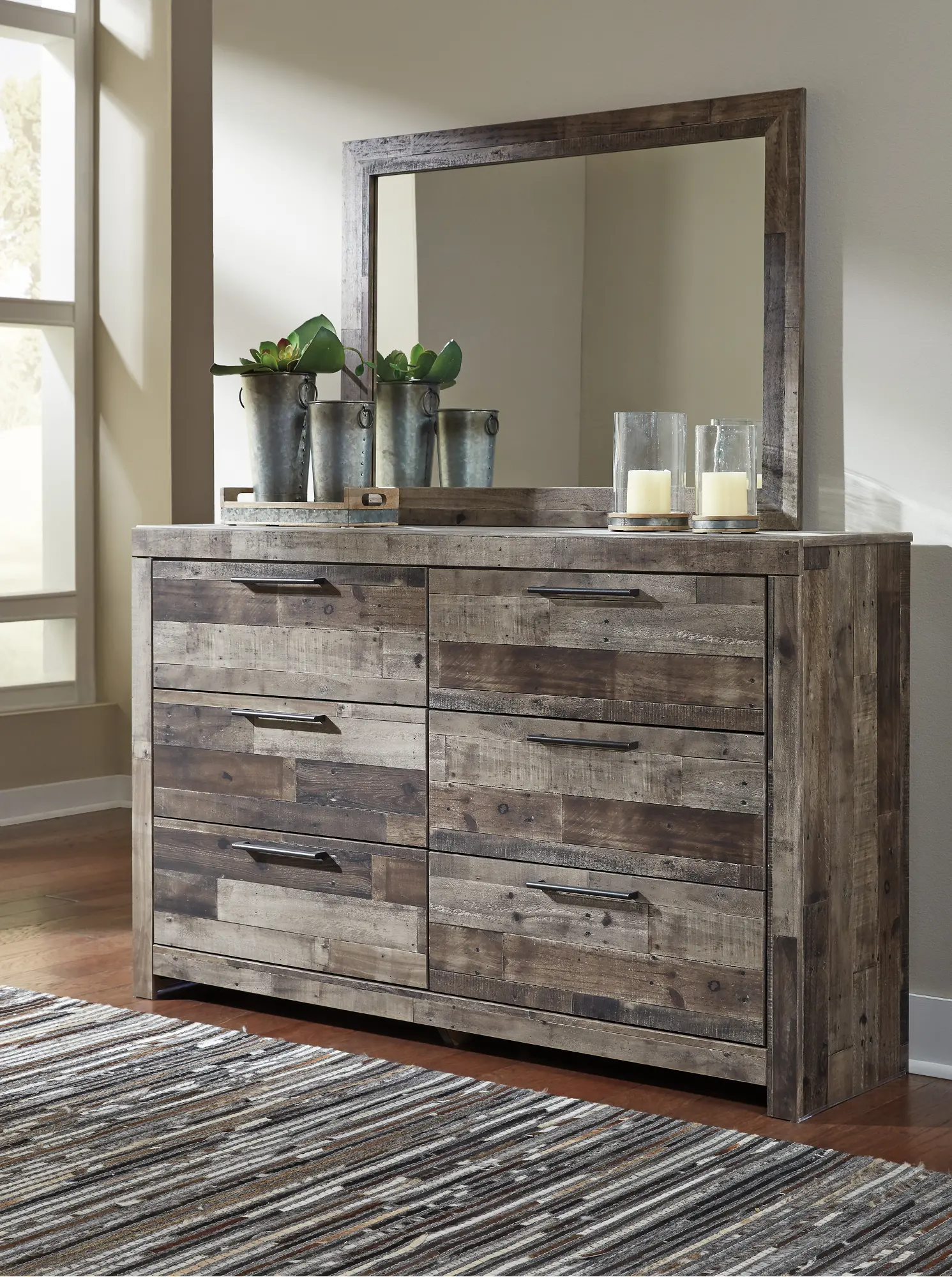 Broadmore Modern Farmhouse Rustic Dresser-2
