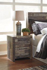 Broadmore Modern Farmhouse Rustic Nightstand