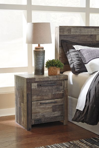 Modern Farmhouse Rustic Nightstand - Broadmore
