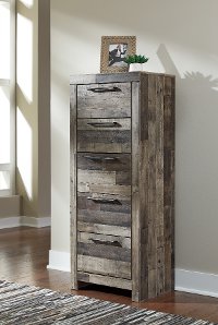 Modern Rustic Narrow Chest of Drawers - Broadmore-2