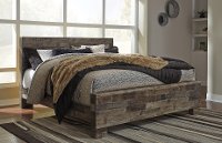 Modern Farmhouse Rustic King Size Bed - Broadmore-2