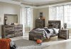 Modern Rustic 4 Piece Twin Bedroom Set - Broadmore