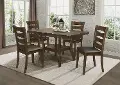 Darla Brown Cherry 5 Piece Dining Room Set