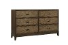 Rustic Two-Tone Brown Dresser - Westlake