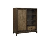 Rustic Two-Tone Brown Sliding Door Chest - Westlake-3