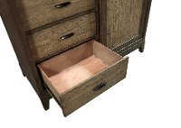 Rustic Two-Tone Brown Sliding Door Chest - Westlake-5