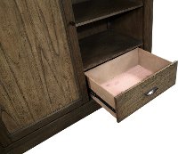 Rustic Two-Tone Brown Sliding Door Chest - Westlake-7