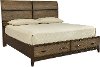 Clearance Rustic Two-Tone Brown Queen Storage Bed - Westlake