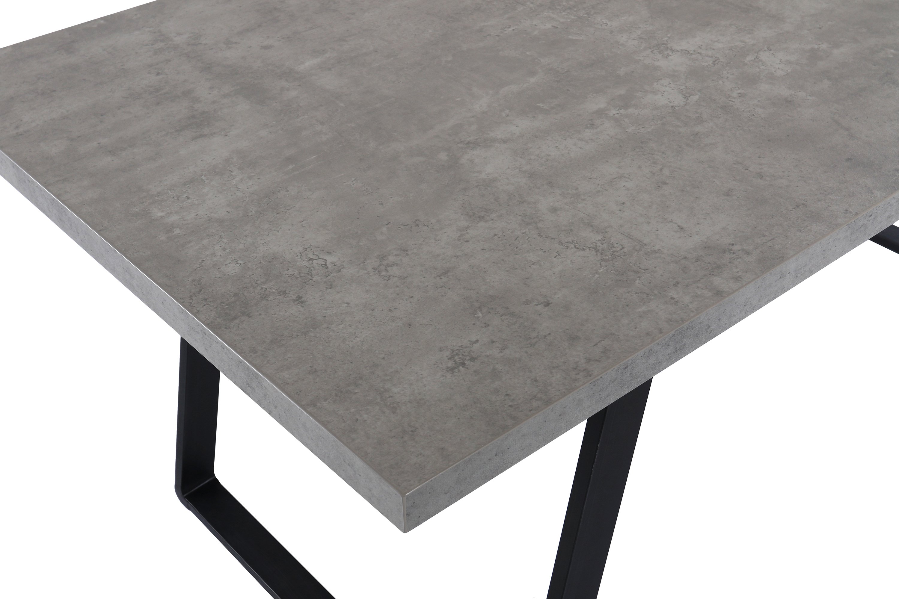 Coronado Industrial Gray Pewter Dining Room Table-4