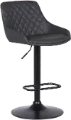 Anibal Gray Upholstered Adjustable Bar Stool