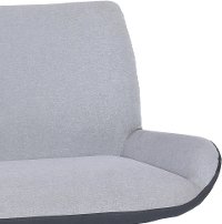 Modern Industrial Pewter Upholstered Dining Bench - Coronado-3