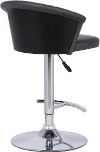 Gray Upholstered Adjustable Bar Stool - Kenzie-3