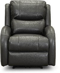Classic Gray Power Recliner - Bobbie