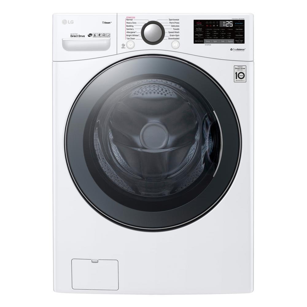 WM3900HWA LG Front Load Washer with TurboWash 360 Technology - 4.5 cu.ft. White-1