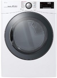 DLEX3900W LG Smart WiFi Enabled Electric Dryer with TurboSteam - 7.4 cu. ft. White