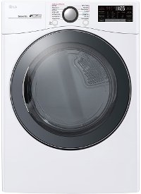 DLGX3901W LG Smart WiFi Enabled Gas Dryer with TurboSteam - 7.4 cu. ft. White