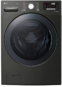 WM3900HBA LG Front Load Washer with TurboWash 360 - 4.5 cu. ft. Black Steel