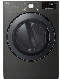 DLGX3901B LG Smart WiFi Enabled Gas Dryer with TurboSteam - 7.4 cu. ft. Black Steel