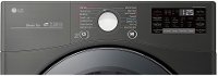 DLGX3901B LG Smart WiFi Enabled Gas Dryer with TurboSteam - 7.4 cu. ft. Black Steel-2