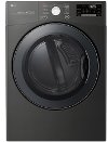 DLGX3901B LG Smart WiFi Enabled Gas Dryer with TurboSteam - 7.4 cu. ft. Black