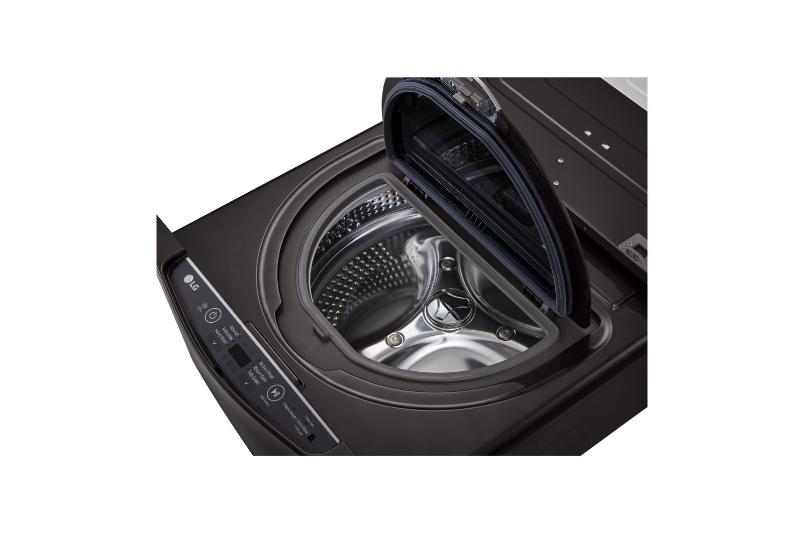 WD100CB LG Sidekick Pedestal Washer - 1.0 cu. ft. Black Steel-2