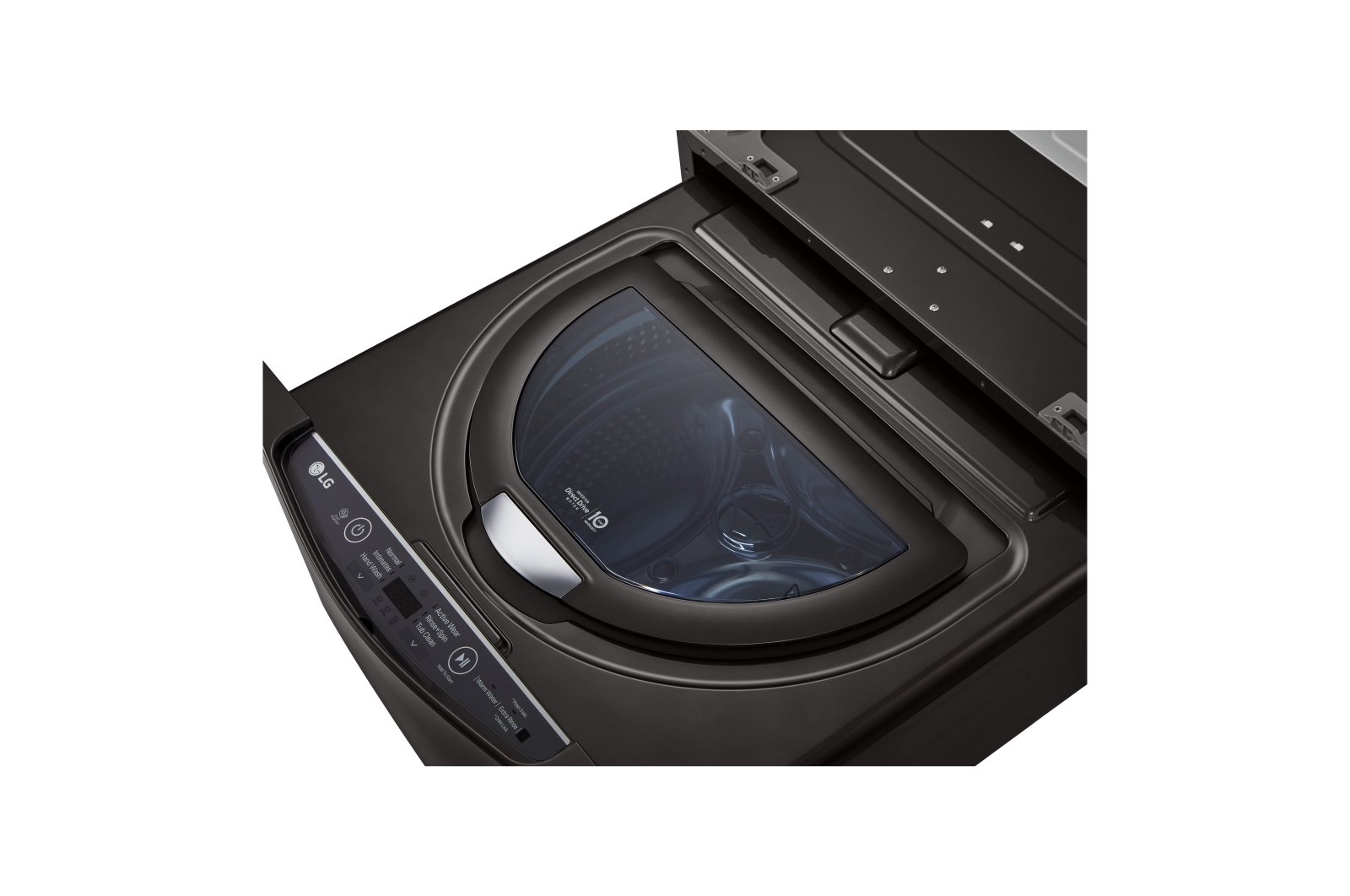 WD100CB LG Sidekick Pedestal Washer - 1.0 cu. ft. Black Steel-3
