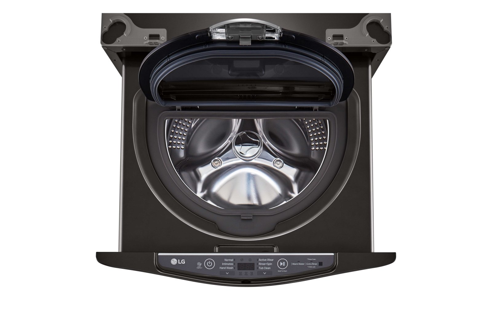 WD100CB LG Sidekick Pedestal Washer - 1.0 cu. ft. Black Steel-5