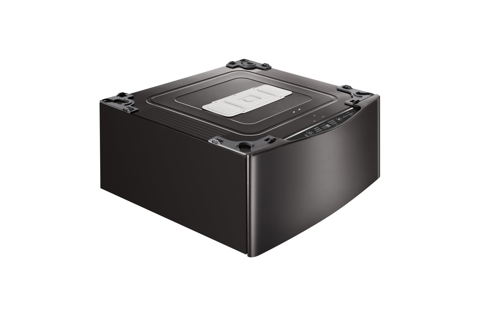 WD100CB LG Sidekick Pedestal Washer - 1.0 cu. ft. Black Steel-7