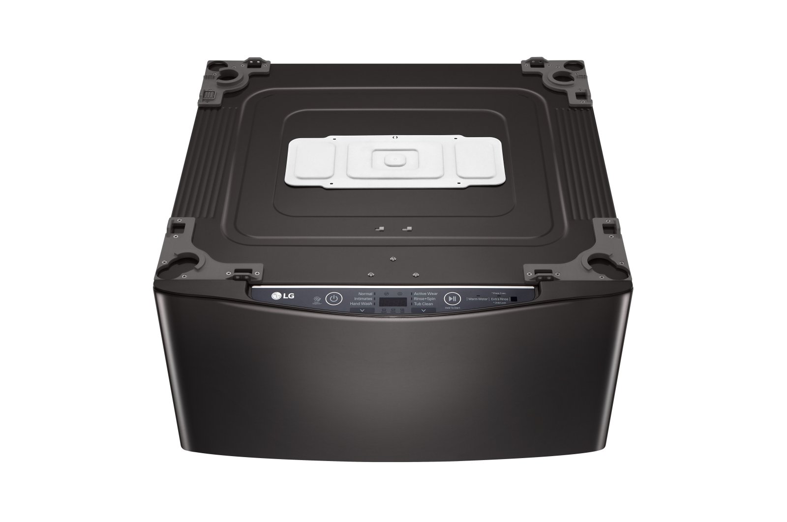 WD100CB LG Sidekick Pedestal Washer - 1.0 cu. ft. Black Steel-8