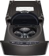 WD100CB LG Sidekick Pedestal Washer - 1.0 cu. ft. Black