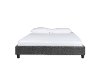Modern Gray Twin Upholstered Platform Bed - Nelson