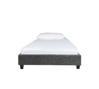 Modern Gray Twin Upholstered Platform Bed - Nelson-5