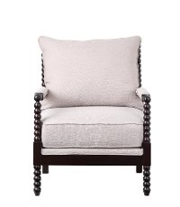 Casual Traditional Beige Accent Chair - Lawrence-5