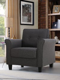 Classic Contemporary Heather Gray Chair - Henley-6