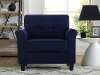 Classic Contemporary Navy Blue Chair - Hanson