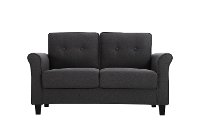 Classic Contemporary Heather Gray Loveseat - Henley
