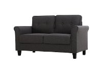 Classic Contemporary Heather Gray Loveseat - Henley-2