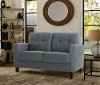 Contemporary Gray Loveseat - Tulsa