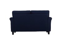 Classic Contemporary Navy Blue Loveseat - Hanson-5