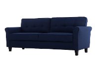 Classic Contemporary Navy Blue Sofa - Hanson