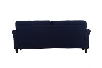 Classic Contemporary Navy Blue Sofa - Hanson-3