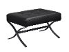 Black Relax a Lounger Performance Fabric Ottoman - Princeton