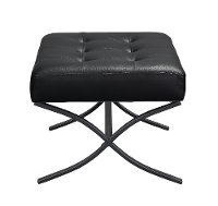 Black Relax a Lounger Performance Fabric Ottoman - Princeton-2