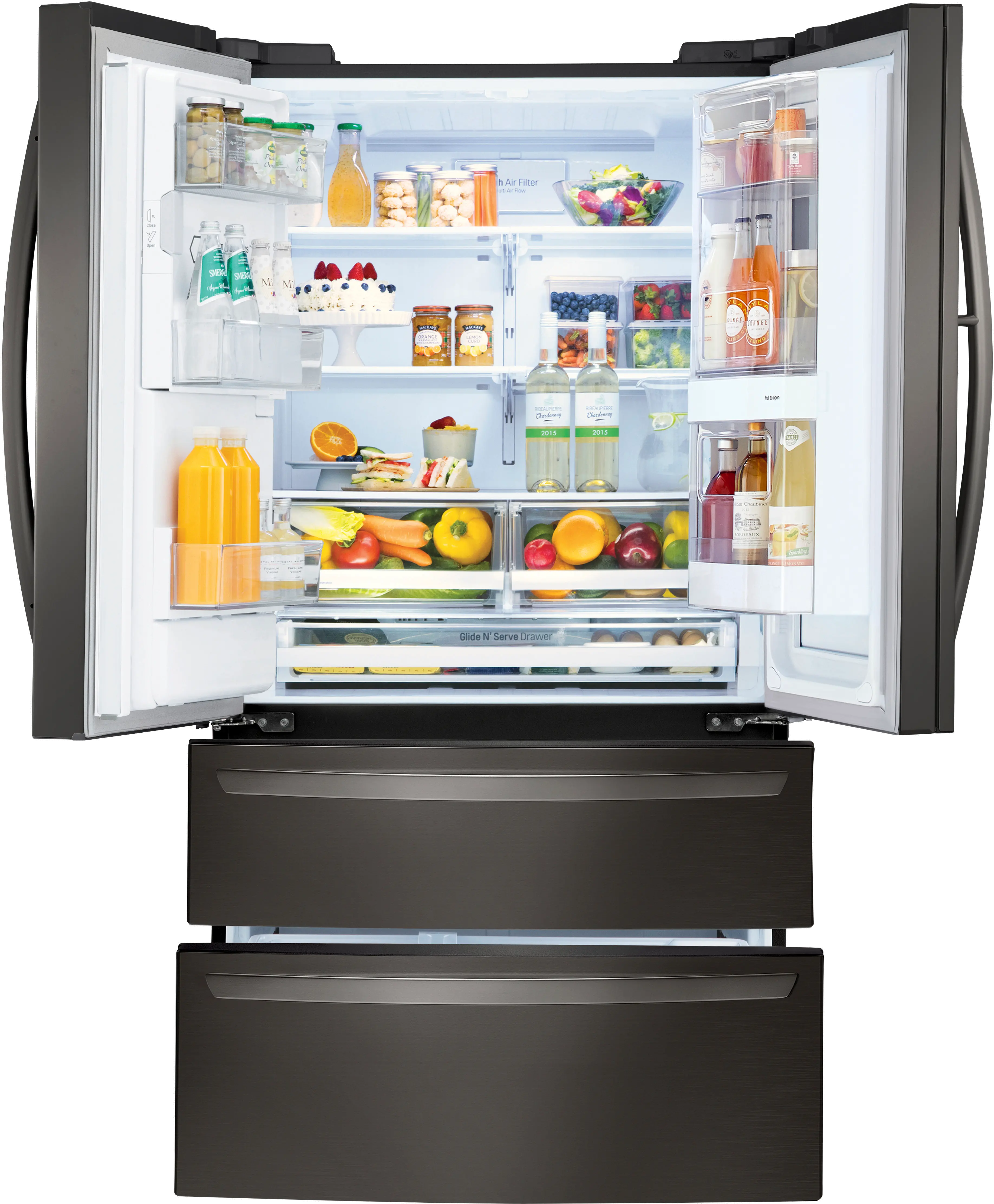 LMXS28596D LG 27.6 cu ft French Door Refrigerator - Black Stainless Steel-7