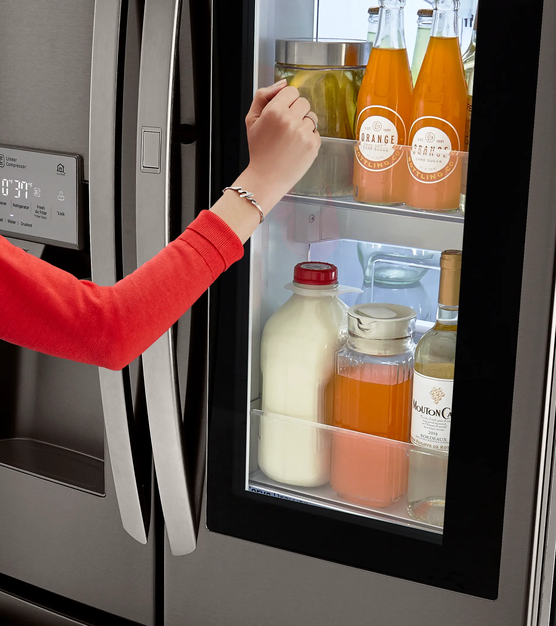 LMXS28596D LG 27.6 cu ft French Door Refrigerator - Black Stainless Steel-8